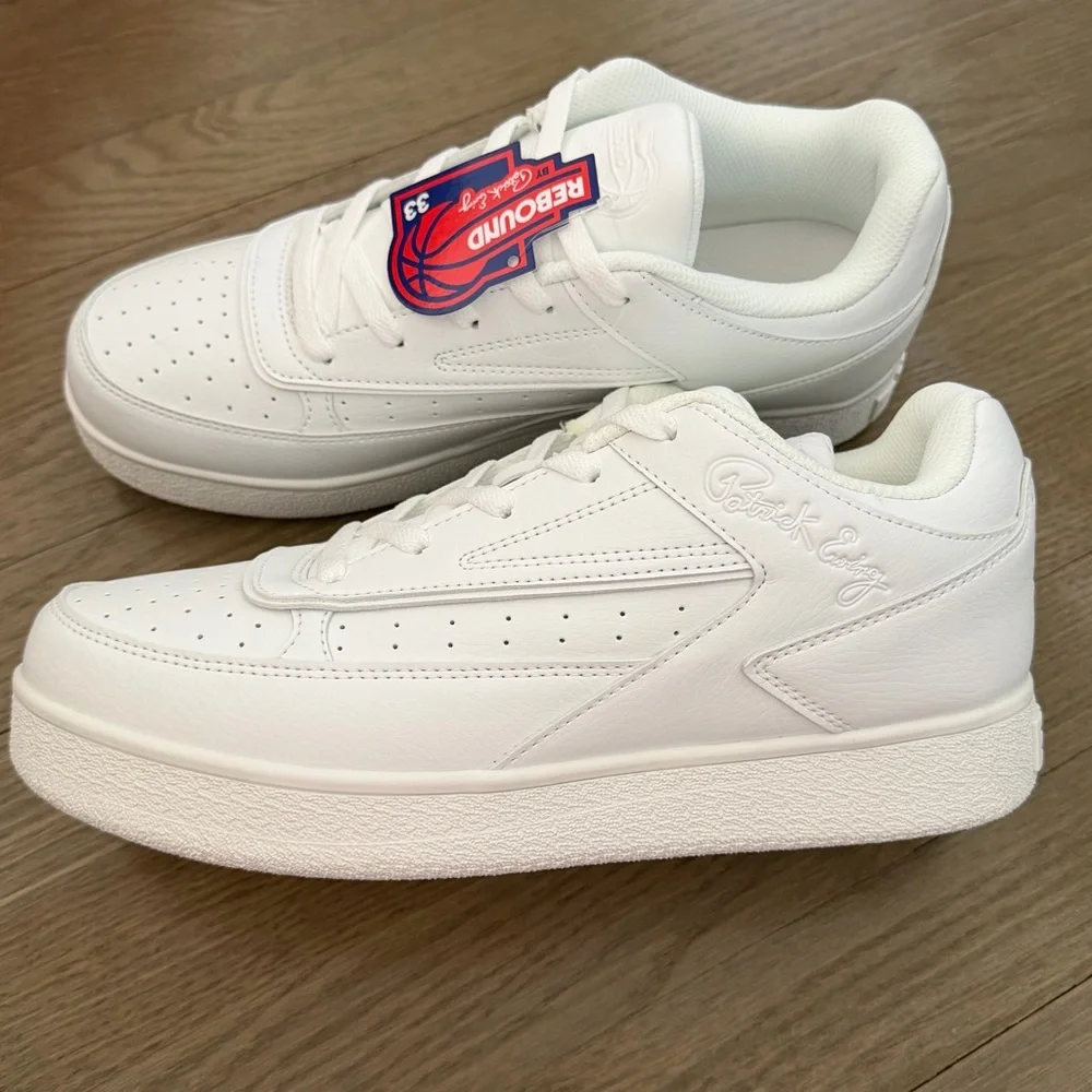 NWT Patrick Ewing 33 Rebound Low Top White Sneakers Men Size 10